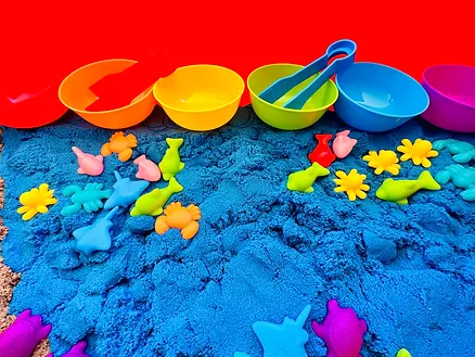 Ocean theme sensory bin